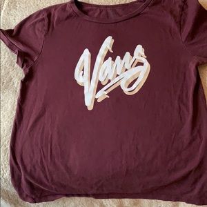 Maroon vans shirt